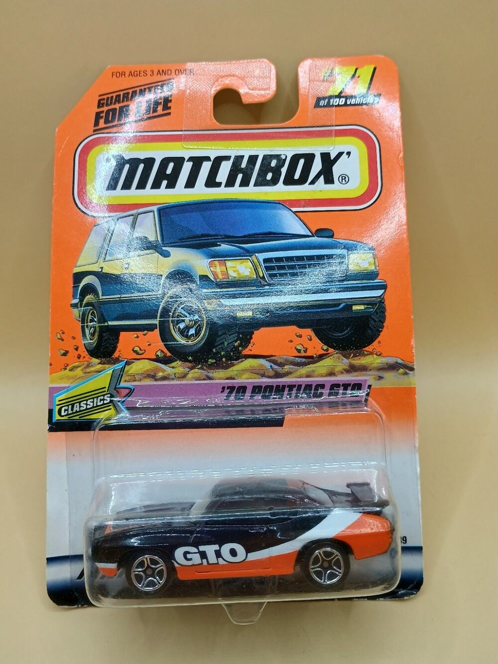 MATCHBOX '70 PONTIAC GTO # 71 1999 CLASSICS MATCH BOX SERIES 15 MB